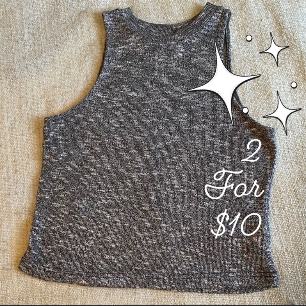 Heather grey halter top
